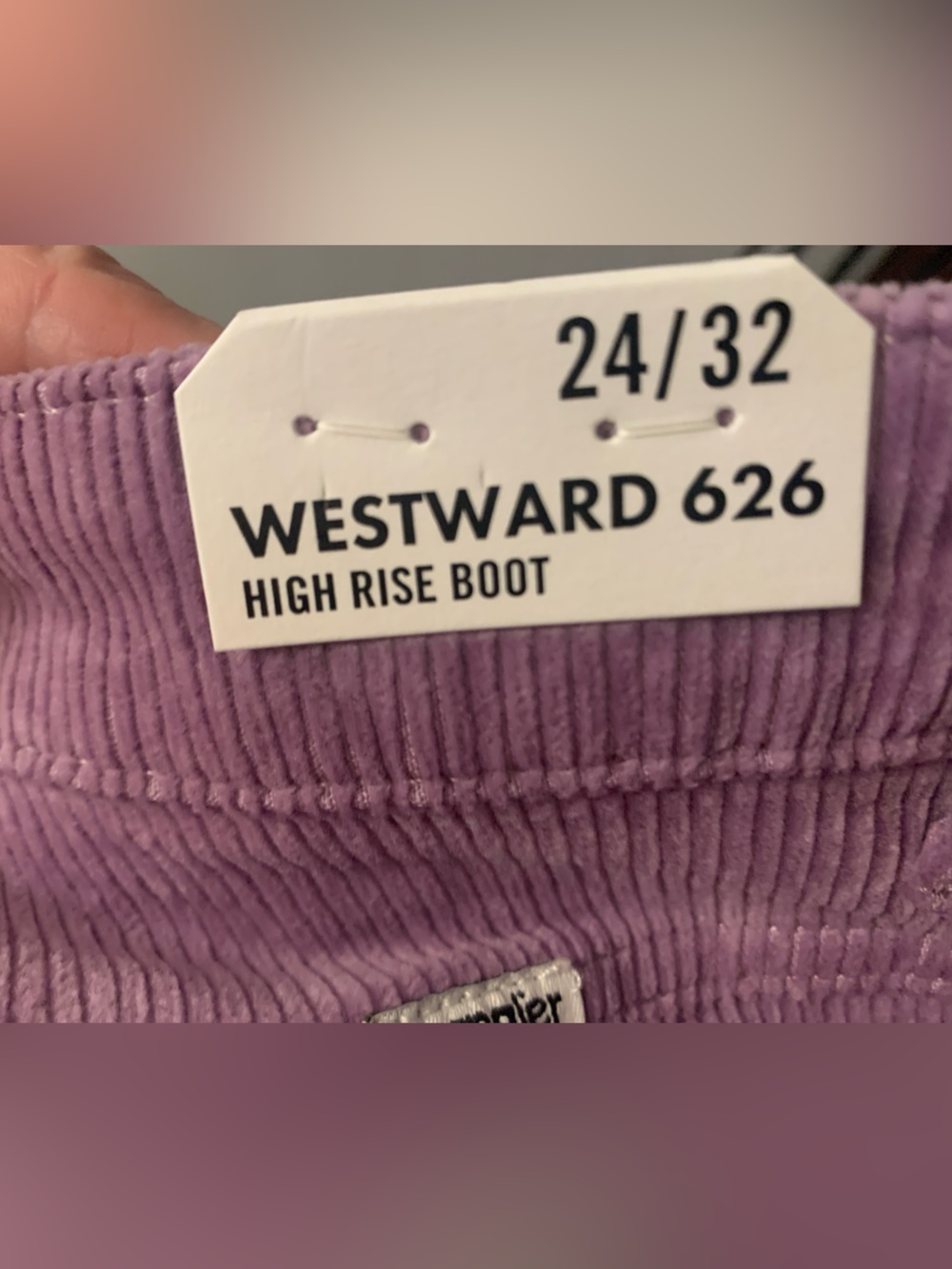 Wrangler Westward Corduroy Purple Bootcut Pants Urban Outfitters NWT - 24 X 32 - Picture 10 of 15